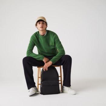 Lacoste Classic Petit Piqué Backpack Pánské - Batoh Černé | CZ-GVNXXZ